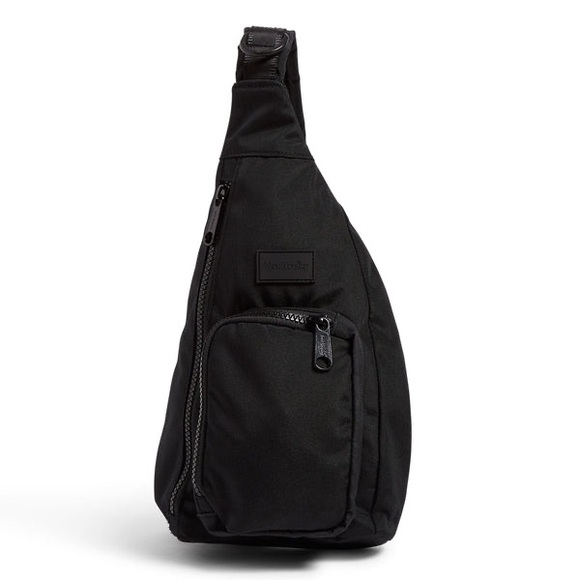 Vera Bradley Mini Sling Backpack Black New - Picture 1 of 11